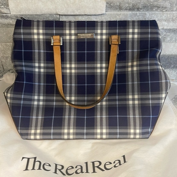 Burberry nova check navy blue tote bag - Picture 1 of 13